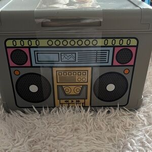 Retro Style Portable Boombox Cooler